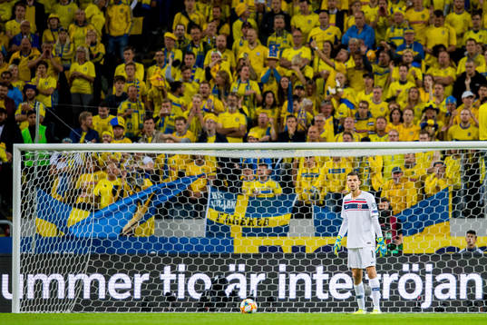 Goalkeeper Rune Almenning Jarstein of Norway