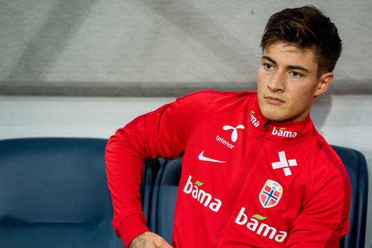 Mathias Normann of Norway at the bench