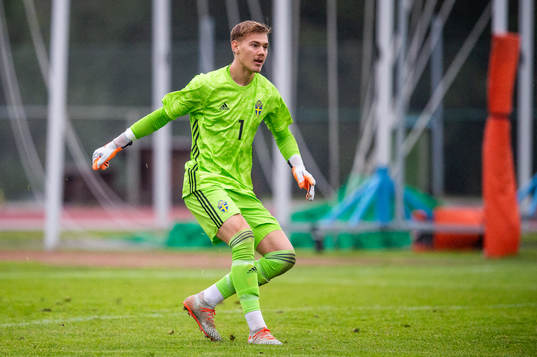 Sveriges målvakt Filip Jörgensen