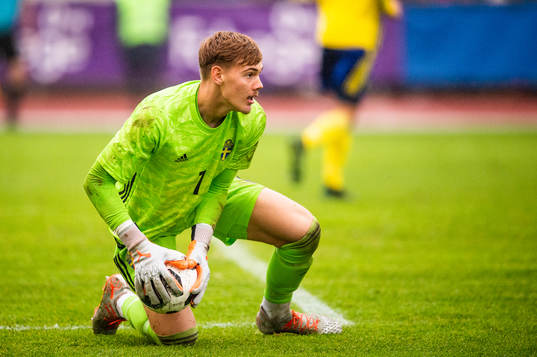 Sveriges målvakt Filip Jörgensen