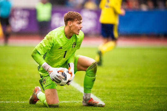 Sveriges målvakt Filip Jörgensen