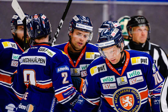 Växjös Emil Pettersson och Richard Gynge jublar