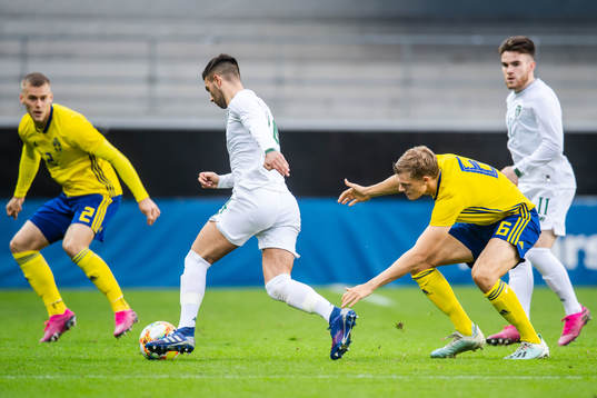 Daniel Mandroiu of Ireland and Svante Ingelsson of Sweden