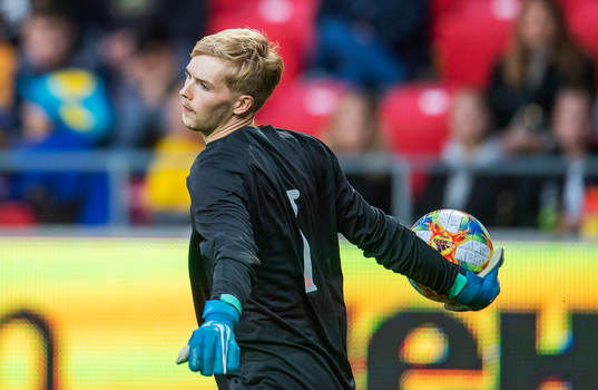 Goalkeeper Caoimhin Kelleher of Ireland