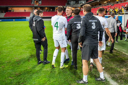 Players of Ireland celebrate