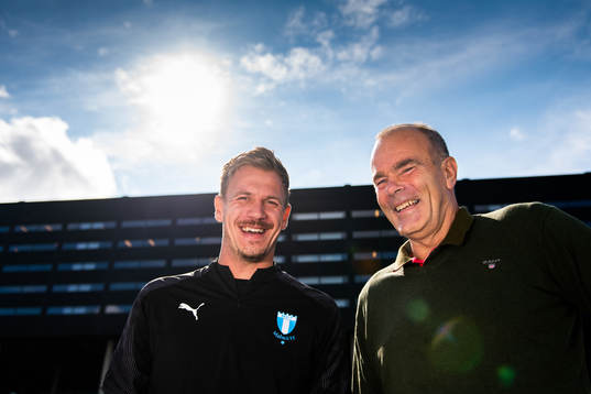 Malmö FFs målvakt Johan Dahlin och
