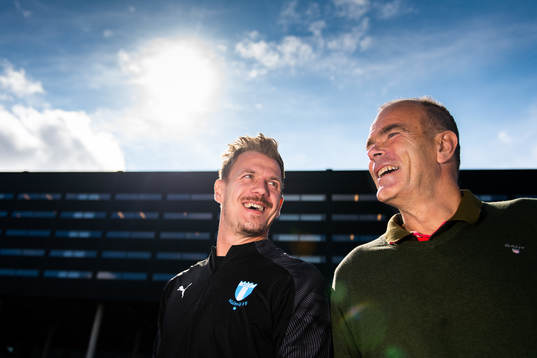 Malmö FFs målvakt Johan Dahlin och