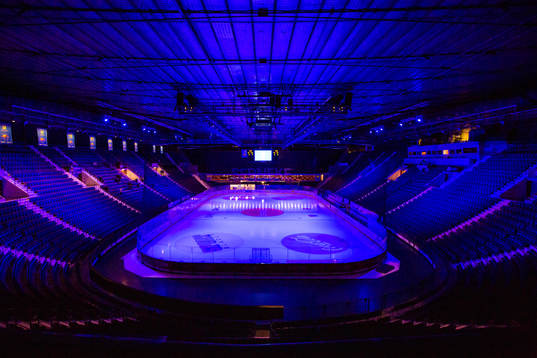 Generell vy över Hovets Isstadion