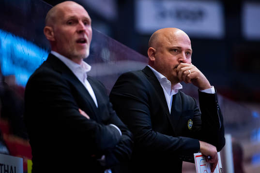 Brynäs tränare Henrik Glaas och assisterande tränare