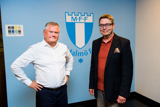 Malmö FFs ordförande Anders Pålsson och LB07s