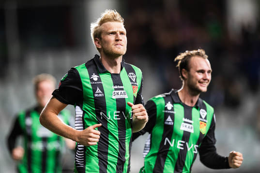 GAIS Carl Elfgren Nyström jublar