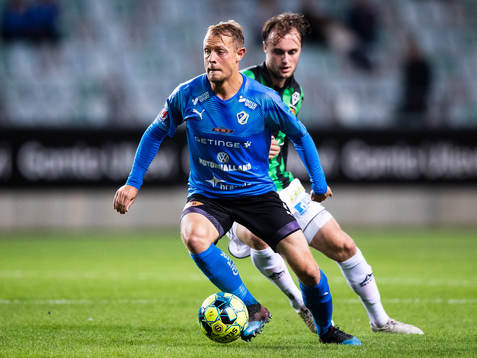 Halmstads Joel Allansson och GAIS Niklas Olsson