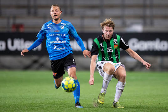 Halmstads Joel Allansson och GAIS August Wängberg