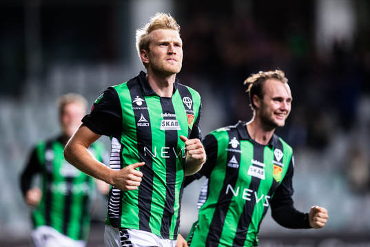 GAIS Carl Elfgren Nyström jublar
