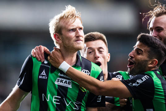 GAIS Carl Elfgren Nyström jublar