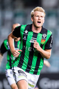 GAIS Carl Elfgren Nyström jublar