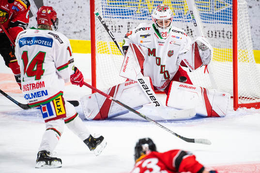 Modos målvakt Klara Peslarova
