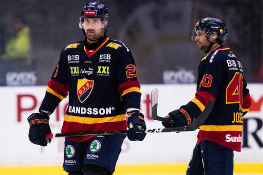 Djurgårdens Patrik Berglund och Jacob Josefsson deppar