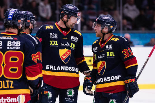 Djurgårdens Patrik Berglund och Linus Hultström