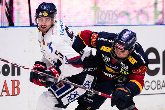 Linköpings Mattias Bäckman och Djurgårdens Alexander