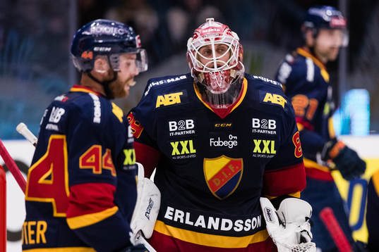Djurgårdens målvakt Niklas Svedberg deppar
