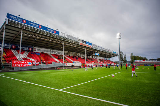 General view of Gjemselund Stadion