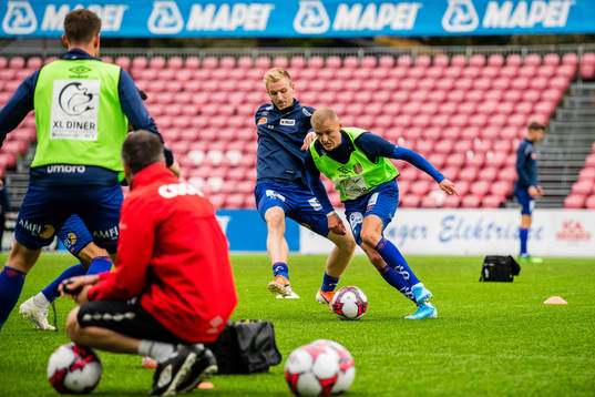 Torbjørn Agdestein and David Kristjan Olafsson of Aalesund