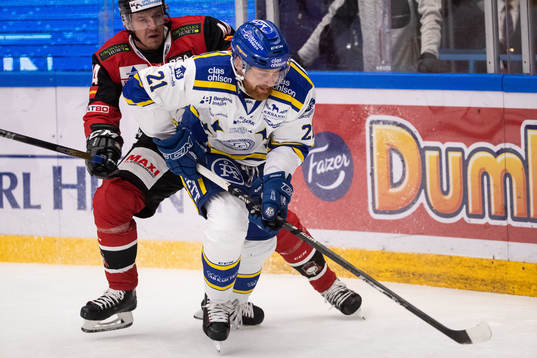 Leksands Mattias Ritola och Malmö Redhawks Jesper Jensen