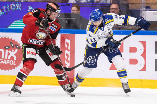 Malmö Redhawks Matias Lassen och Leksands Sebastian