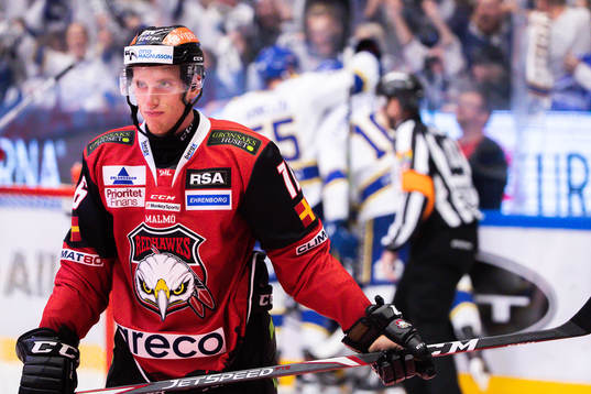 Malmö Redhawks Matias Lassen deppar