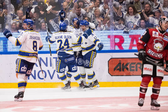 Leksands Thomas Valkvae Olsen  och Filip Johansson och