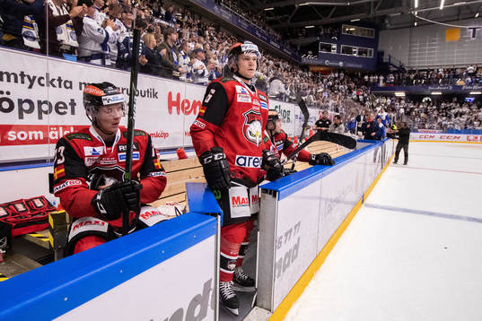 Malmö Redhawks Christoffer Forsberg och Tobias Ekberg