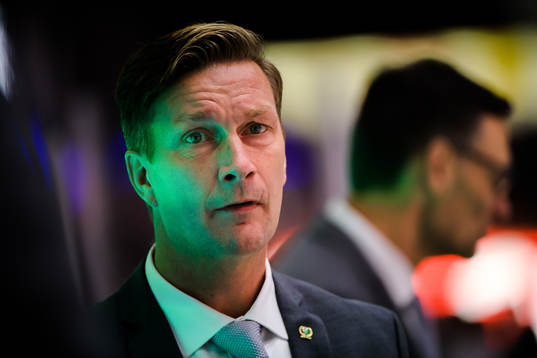Färjestads  huvudtränare Johan Pennerborn