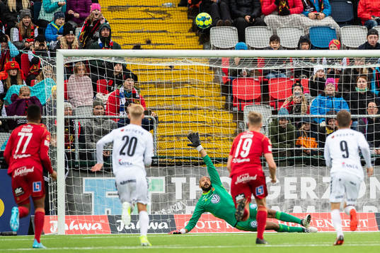 Kalmars Alexander Jakobsen missar en straff bekom