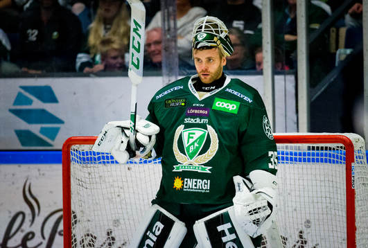 Färjestads målvakt Markus Svensson
