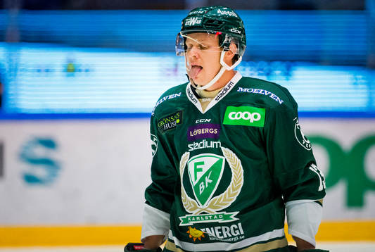 of Färjestad Daniel Viksten deppar