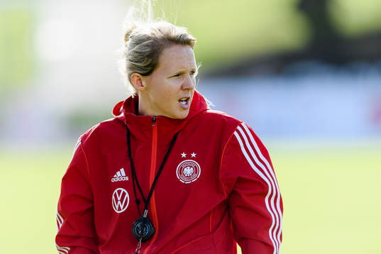 Tysklands förbundskapten Friederike Kromp före