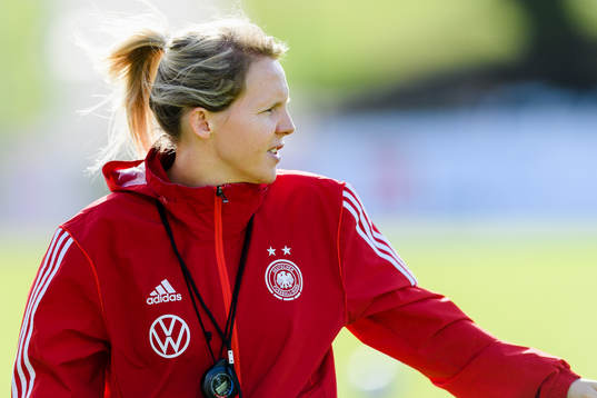 Tysklands förbundskapten Friederike Kromp före