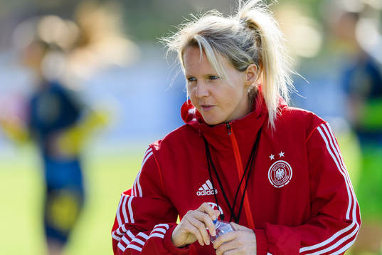 Tysklands förbundskapten Friederike Kromp före