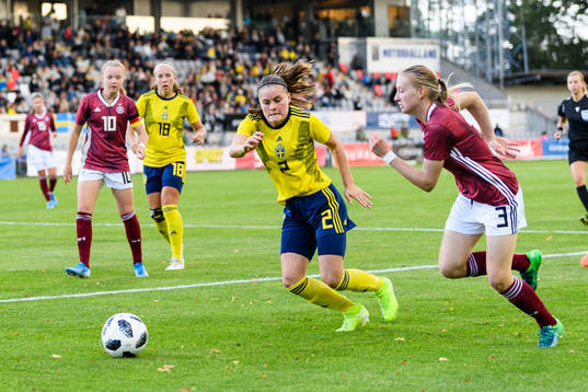 Sveriges Hanna Wijk och Tysklands Muriel Kroflin