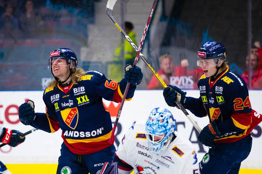 Djurgårdens Manuel Ågren jublar