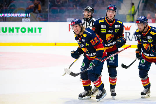 Djurgårdens Manuel Ågren jublar