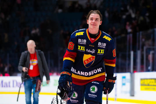 Djurgårdens Alexander Holtz jublar