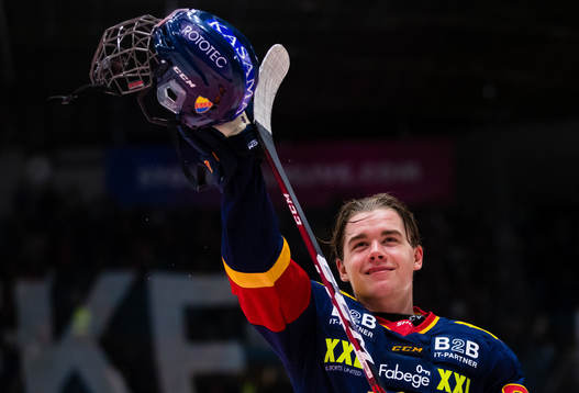 Djurgårdens Alexander Holtz jublar