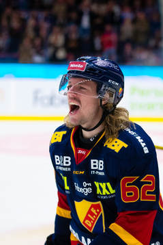 Djurgårdens Manuel Ågren jublar