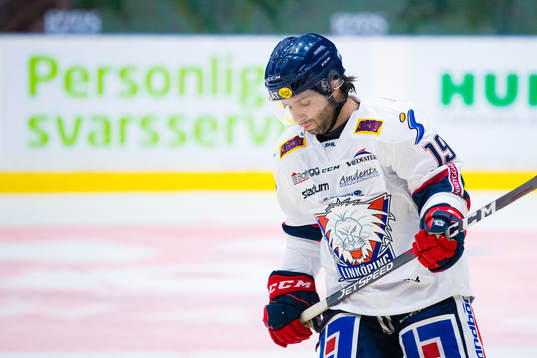 Linköpings Joe Whitney deppar