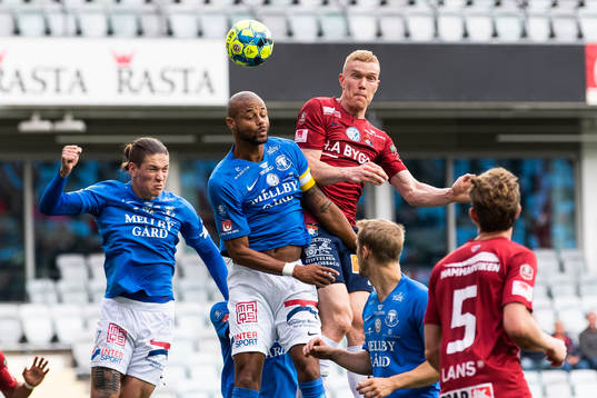 Trelleborgs Salif Camara Jönsson och Örgrytes David