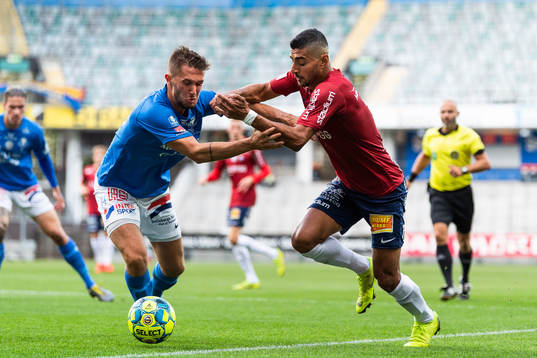 Trelleborgs Christian Thobo Köhler och Örgrytes Ailton
