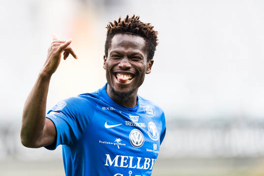 Trelleborgs Abdul Fatawu Safiu jublar