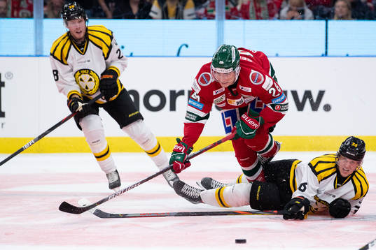 Frölundas Johan Sundström och Brynäs Linus Ölund